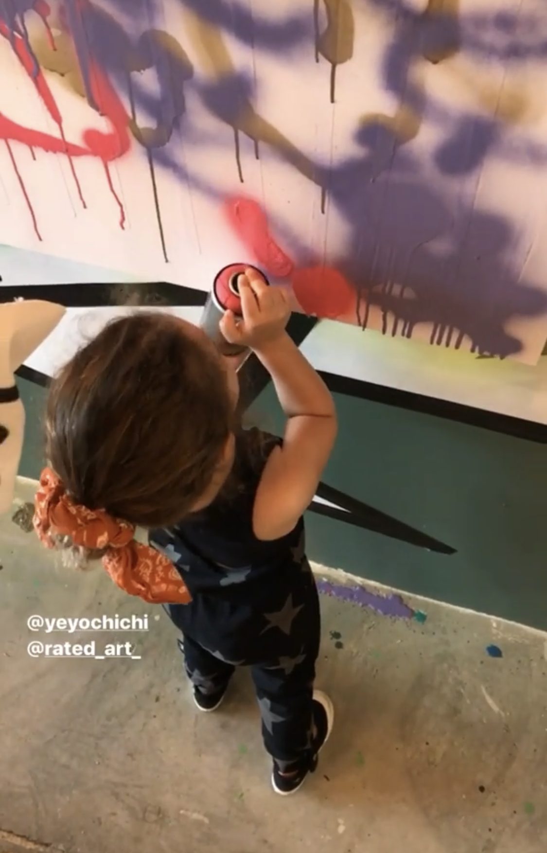 A young guest joining in on the fun